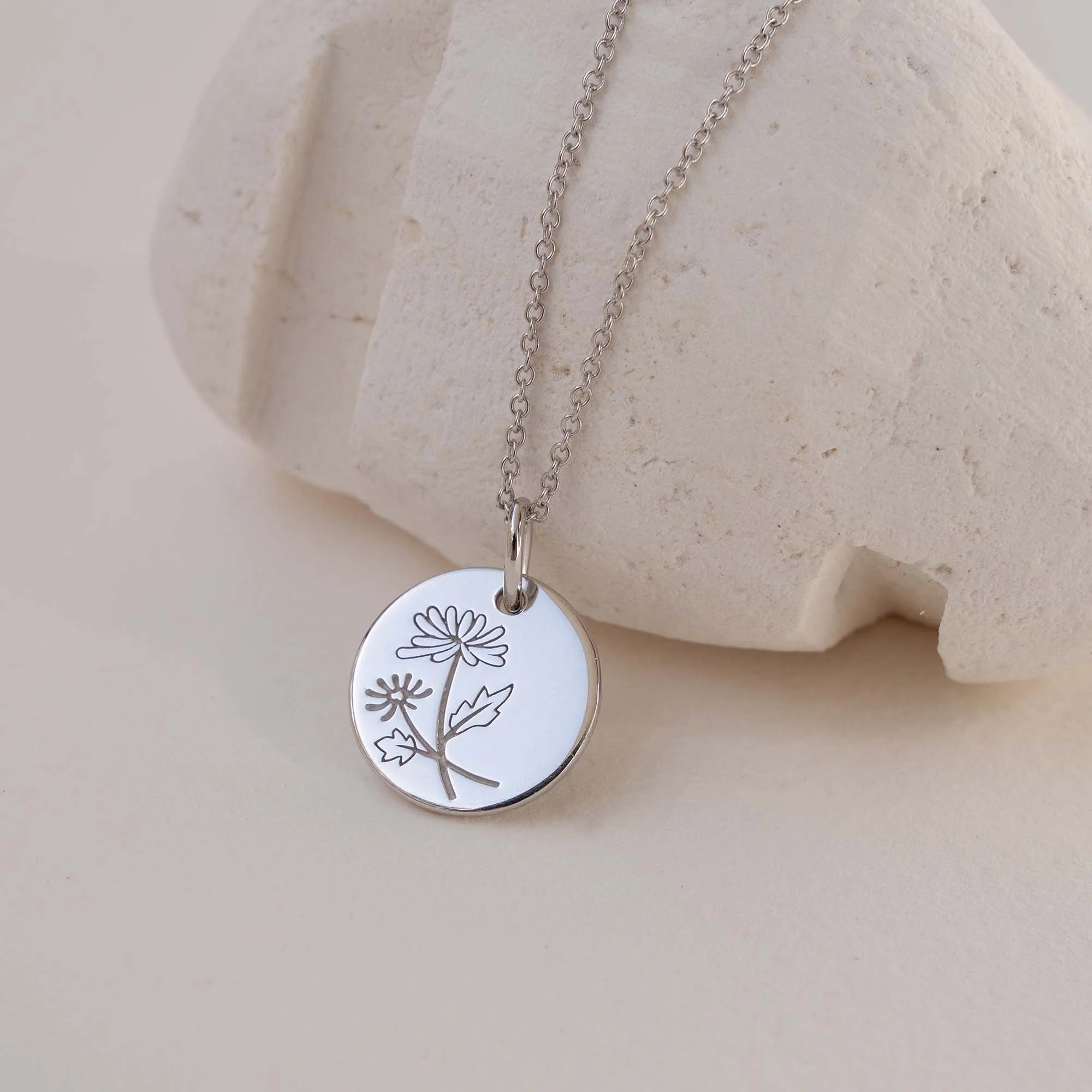 Violet Hamden Venus 925 Sterling Silberne Halskette mit Geburtsblume VH340026-JUL - Image 4