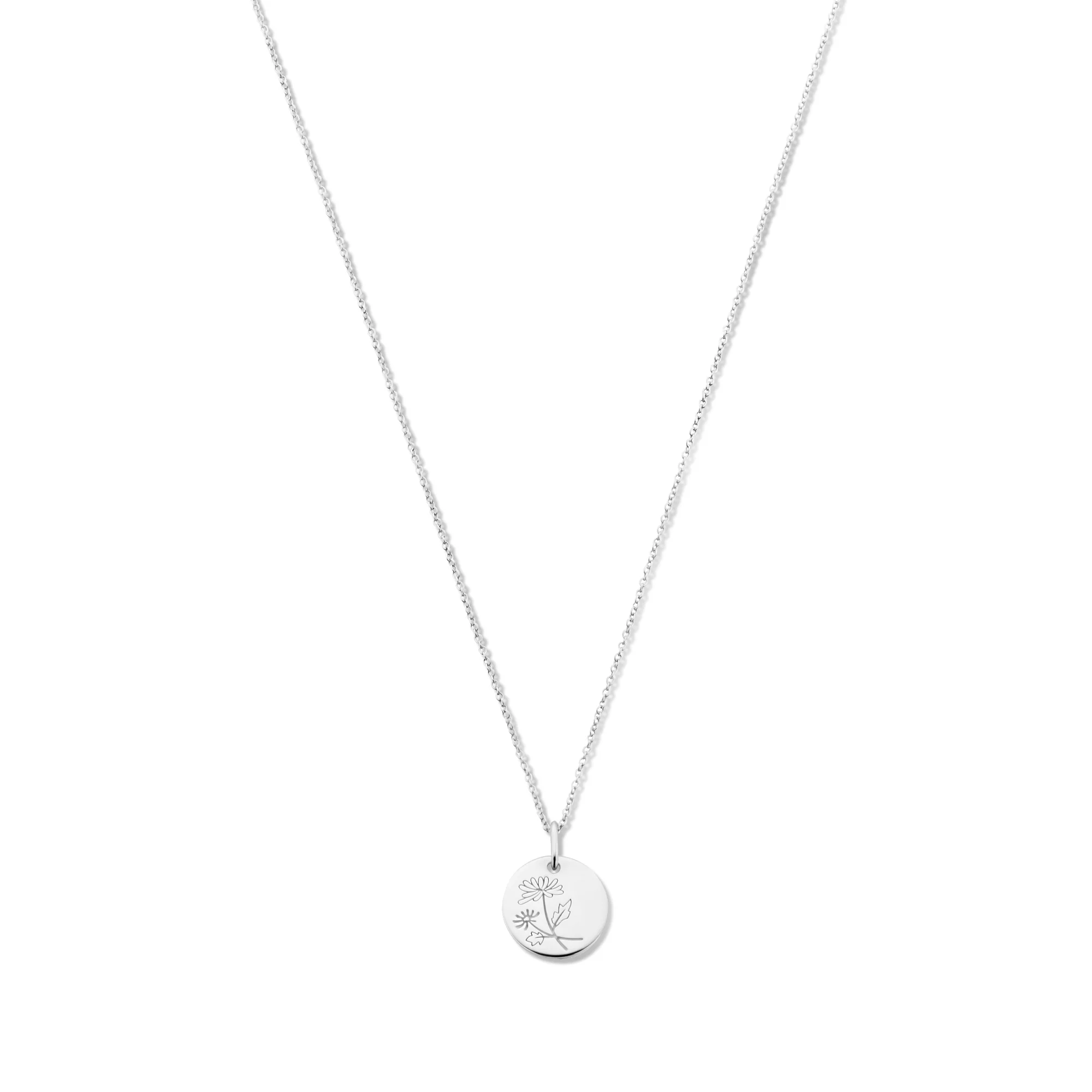 Violet Hamden Venus 925 Sterling Silberne Halskette mit Geburtsblume VH340026-SEP