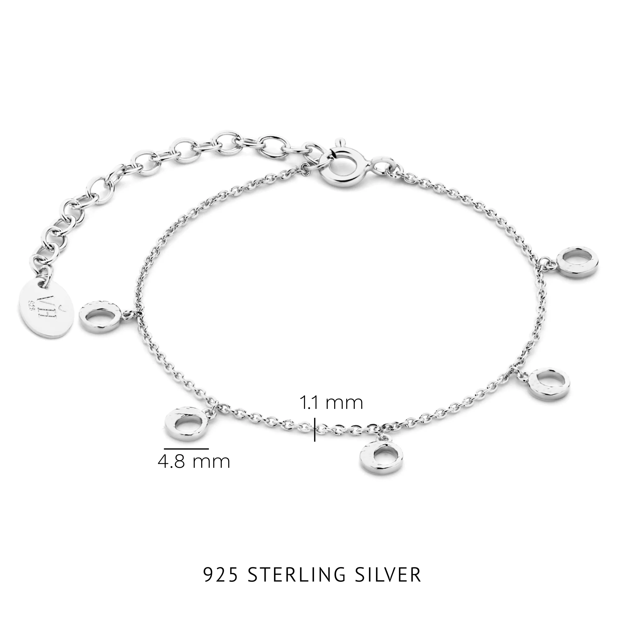 Violet Hamden Violet's Gift 925 Sterling Silbernes Halsketten- und Armband-Geschenkset mit Monden VH90059 - Image 7